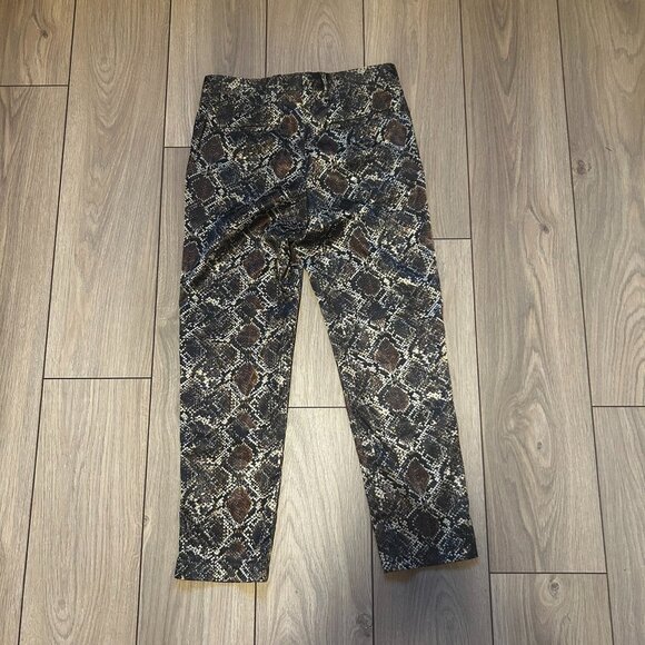 Zara Snake Print Silky Dress Pants - Picture 2 of 2